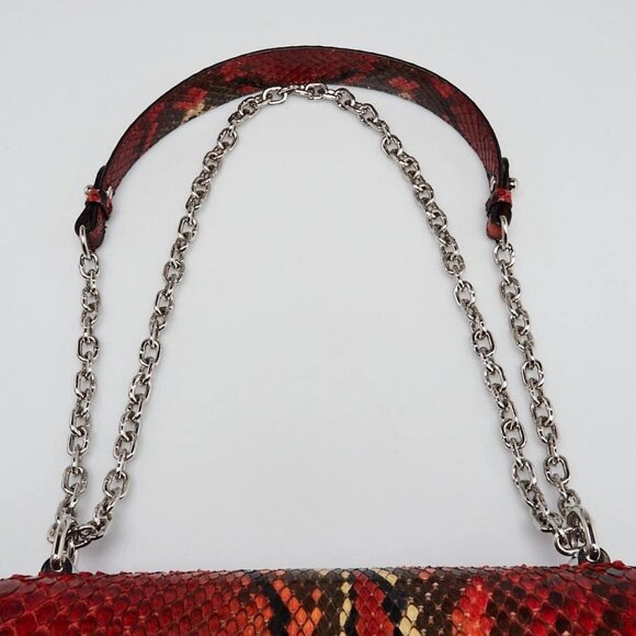 Louis Vuitton Red Python Twist MM Bag - Picture 6 of 12